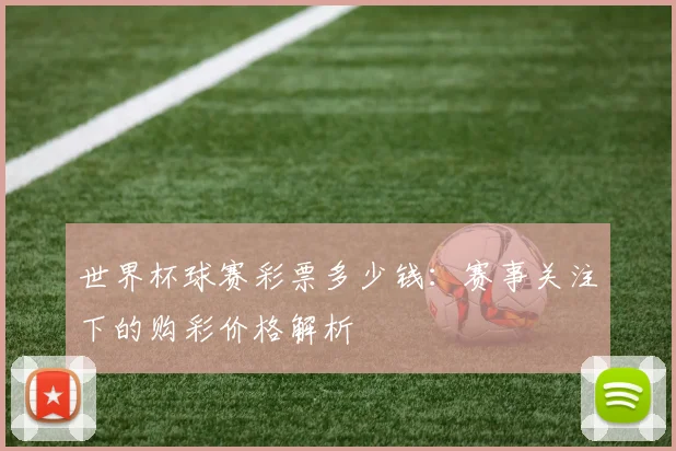 世界杯球赛彩票多少钱:赛事关注下的购彩价格解析